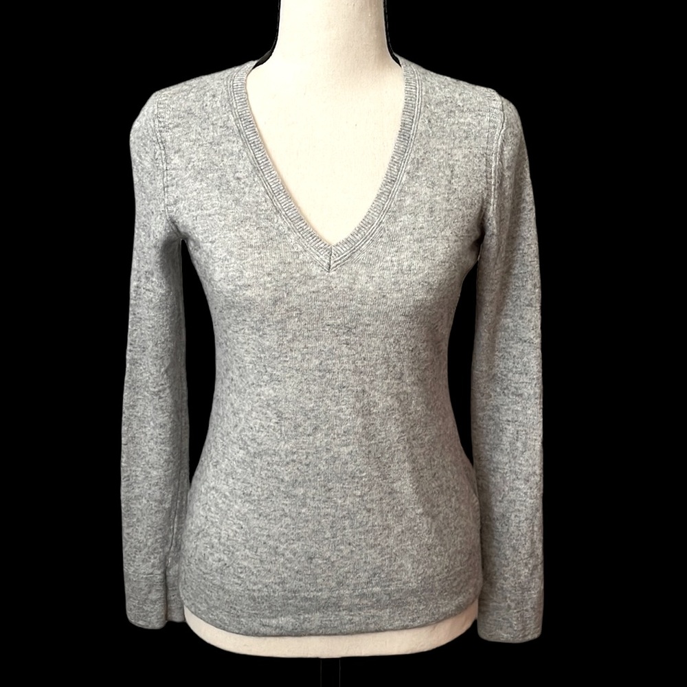 Banana Republic Filpucci Fine Italian Merino Wool Blend Gray Sweater Size XS